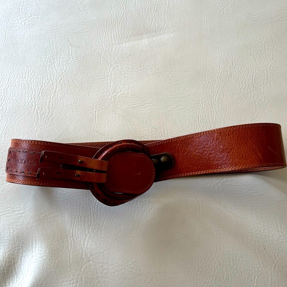 Max & Co small brown leather belt